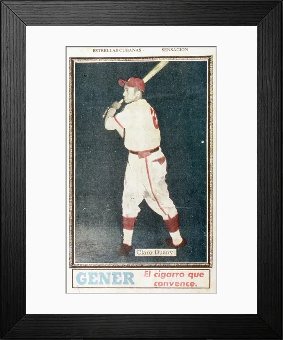Framed Print : Claro Duany At Bat Framed Print : Claro Duany At Bat