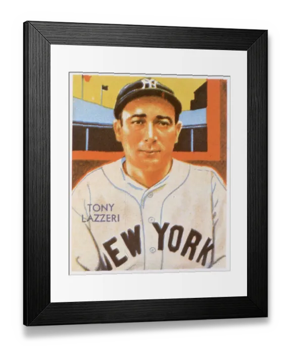 Framed Print : Tony Lazzeri Gum Card Framed Print : Tony Lazzeri Gum Card