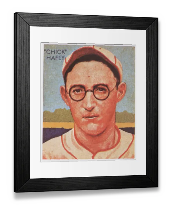 Framed Print : Chick Hafey Card 1934 Framed Print : Chick Hafey Card 1934