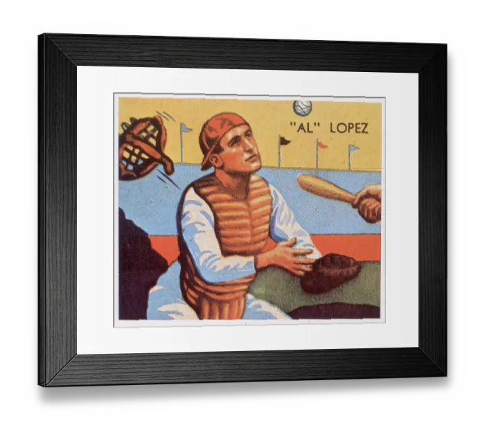 Framed Print : Al Lopez Gum Card Framed Print : Al Lopez Gum Card