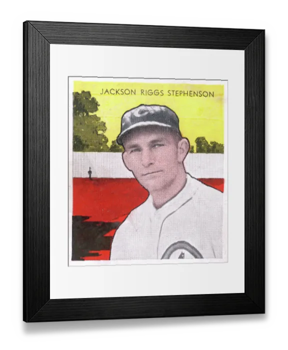 Framed Print : Gum Card Of Riggs Stephenson Framed Print : Gum Card Of Riggs Stephenson