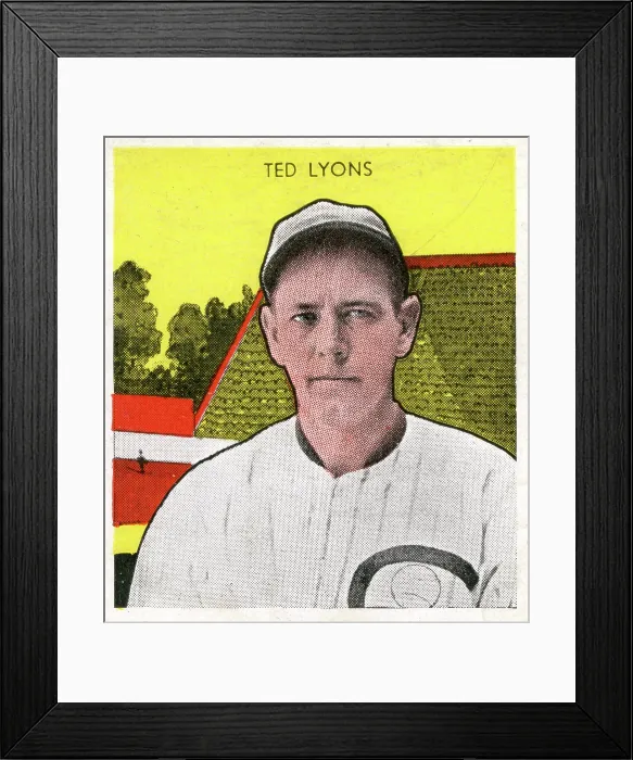 Framed Print : Gum Card Of Ted Lyons Framed Print : Gum Card Of Ted Lyons