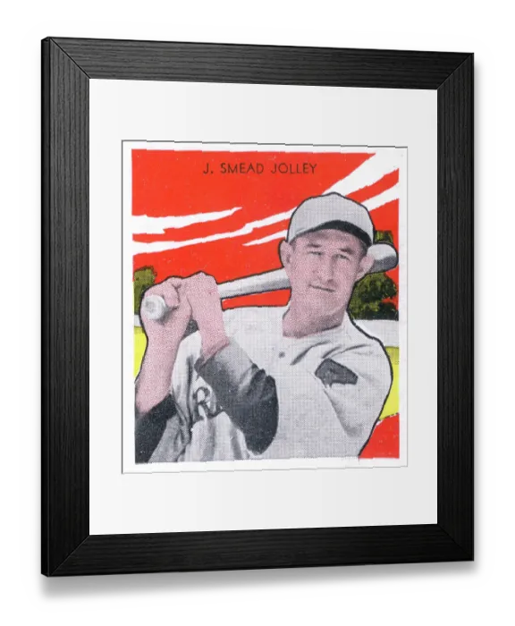 Framed Print : Gum Card Of Smead Jolley