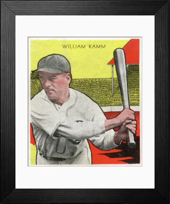 Framed Print : Gum Card Of Willie Kamm Framed Print : Gum Card Of Willie Kamm
