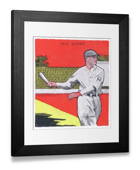 Framed Print : Gum Card Of Paul Waner Framed Print : Gum Card Of Paul Waner