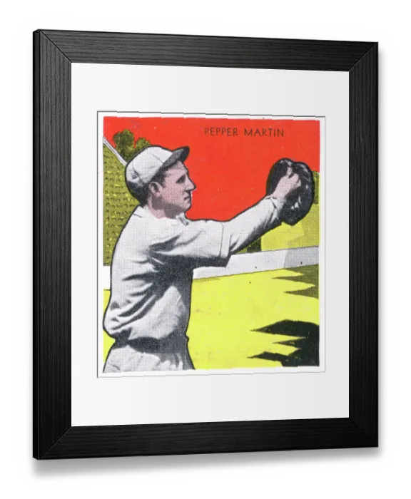 Framed Print : Gum Card Of Pepper Martin Framed Print : Gum Card Of Pepper Martin