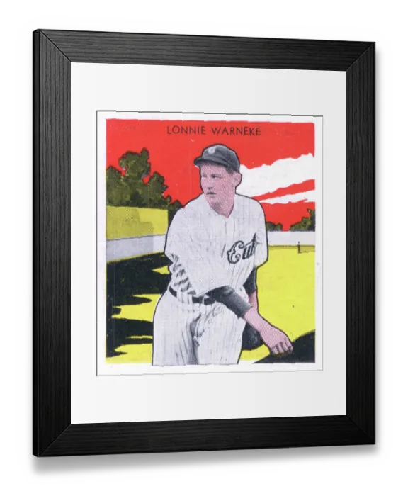 Framed Print : Gum Card Of Lon Warneke Framed Print : Gum Card Of Lon Warneke
