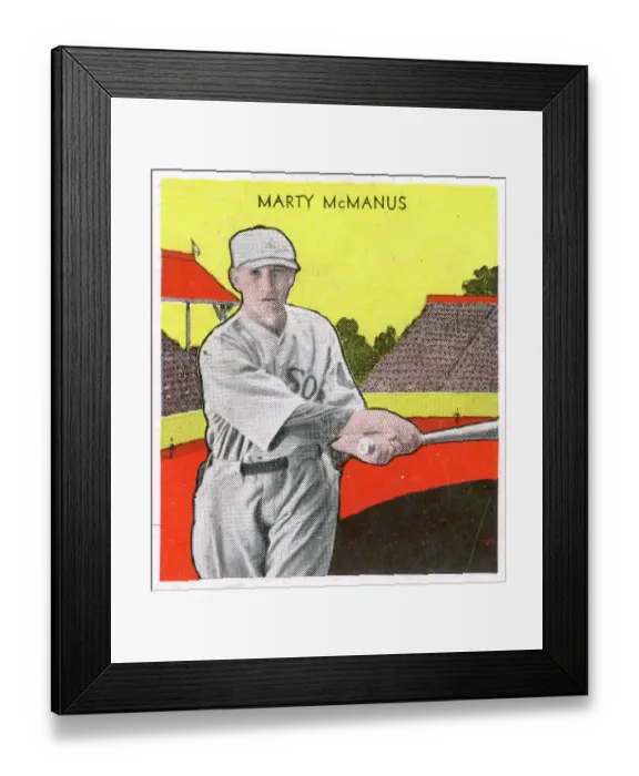 Framed Print : Gum Card Of Marty McManus Framed Print : Gum Card Of Marty McManus