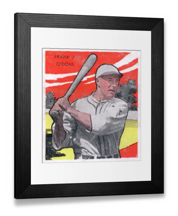 Framed Print : Gum Card Of Lefty O'Doul Framed Print : Gum Card Of Lefty O'Doul