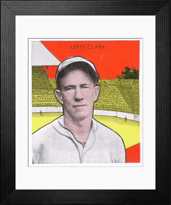 Framed Print : Lefty Clark Gum Card Framed Print : Lefty Clark Gum Card