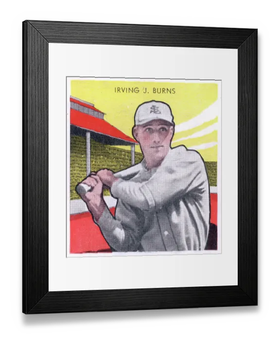 Framed Print : Jack Burns Gum Card Framed Print : Jack Burns Gum Card