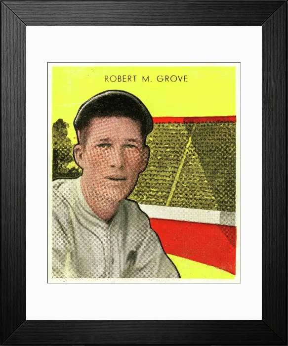 Framed Print : Lefty Grove Gum Card Framed Print : Lefty Grove Gum Card