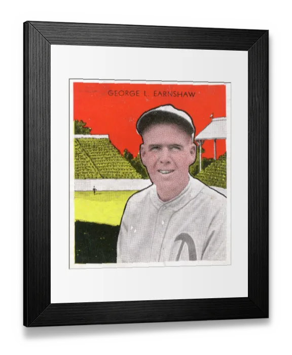 Framed Print : George Earnshaw Gum Card Framed Print : George Earnshaw Gum Card