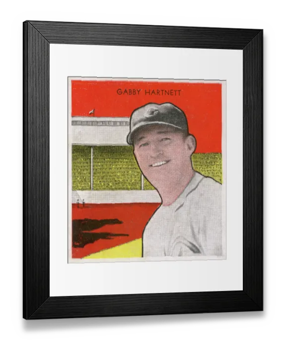 Framed Print : Gabby Hartnett Gum Card Framed Print : Gabby Hartnett Gum Card