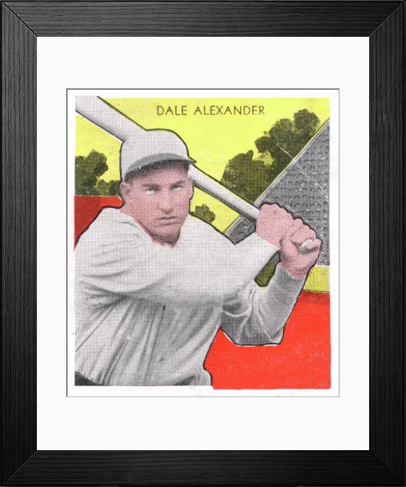Framed Print : Dale Alexander Gum Card Framed Print : Dale Alexander Gum Card