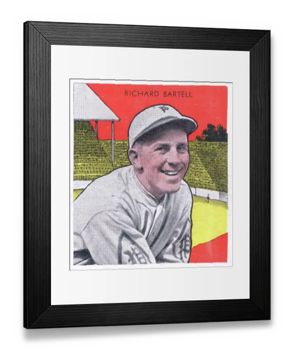 Framed Print : Dick Bartell Gum Card Framed Print : Dick Bartell Gum Card