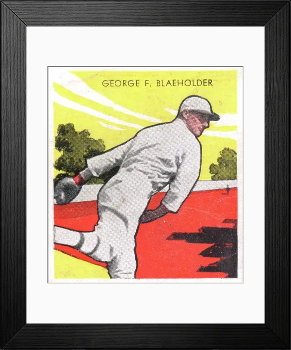 Framed Print : George Blaeholder Gum Card Framed Print : George Blaeholder Gum Card