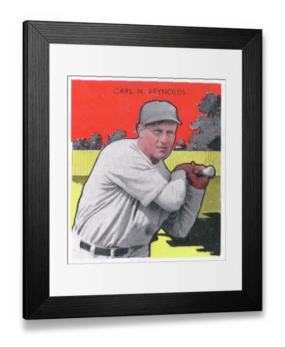 Framed Print : Gum Card Of Carl Reynolds Framed Print : Gum Card Of Carl Reynolds