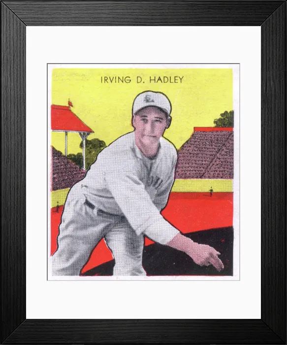 Framed Print : Gum Card Of Bump Hadley Framed Print : Gum Card Of Bump Hadley