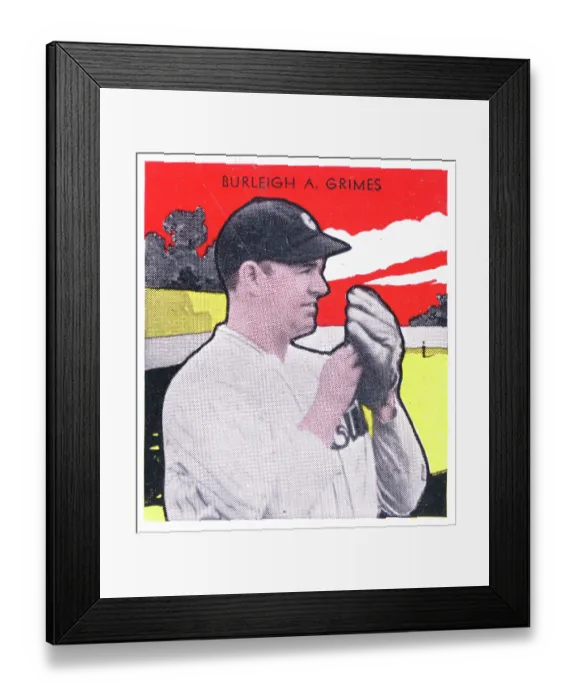 Framed Print : Gum Card Of Burleigh Grimes