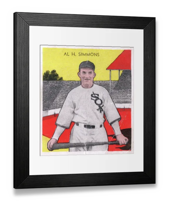 Framed Print : Gum Card Of Al Simmons Framed Print : Gum Card Of Al Simmons