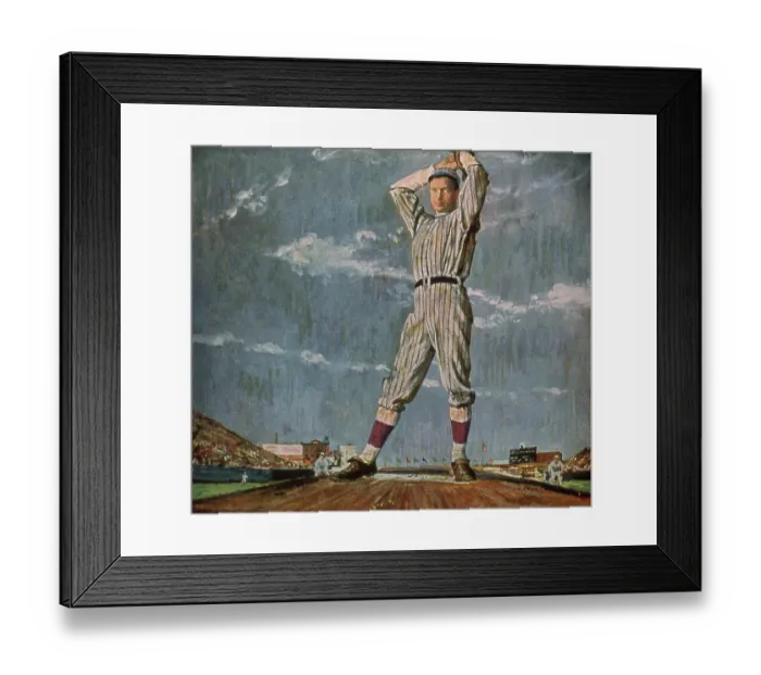 Framed Print : Christy Mathewson Painting Framed Print : Christy Mathewson Painting