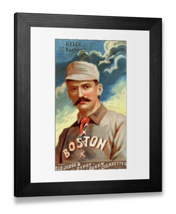 Framed Print : Cigarette Card Of King Kelly Framed Print : Cigarette Card Of King Kelly