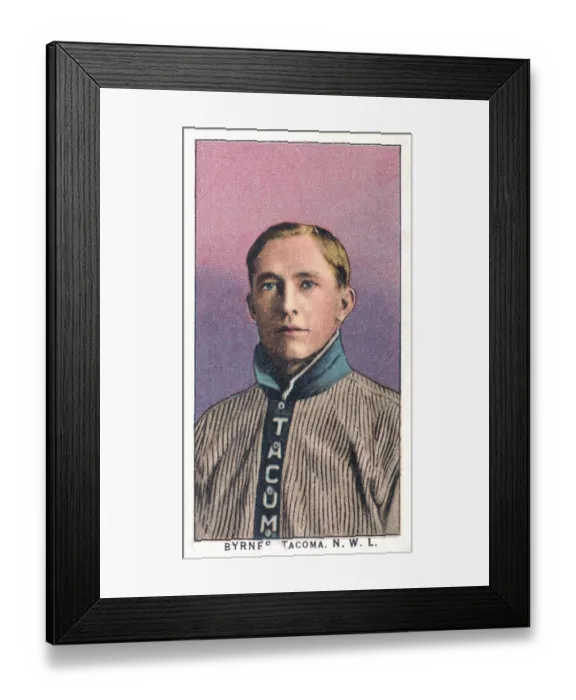 Framed Print : Jim Byrnes Baseball Card Framed Print : Jim Byrnes Baseball Card