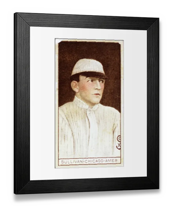 Framed Print : Billy Sullivan Baseball Card Framed Print : Billy Sullivan Baseball Card