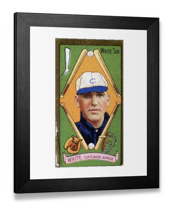 Framed Print : Doc White Baseball Card Framed Print : Doc White Baseball Card
