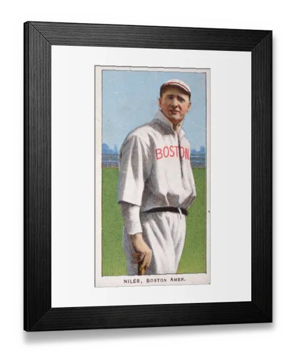 Framed Print : Harry Niles Baseball Card Framed Print : Harry Niles Baseball Card