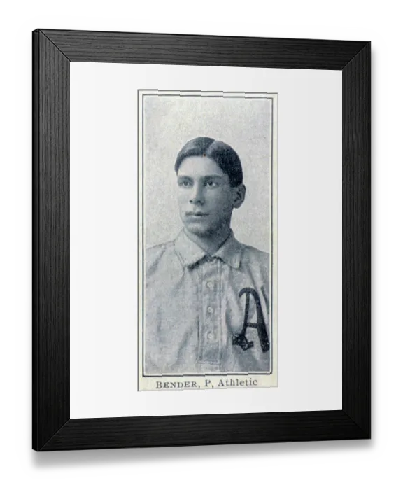 Framed Print : Chief Bender Baseball Card Framed Print : Chief Bender Baseball Card