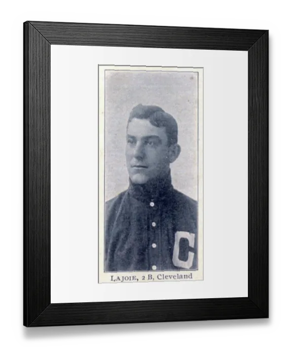 Framed Print : Nap Lajoie Baseball Card Framed Print : Nap Lajoie Baseball Card