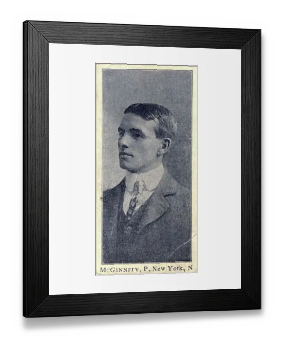 Framed Print : Joe McGinnity Baseball Card