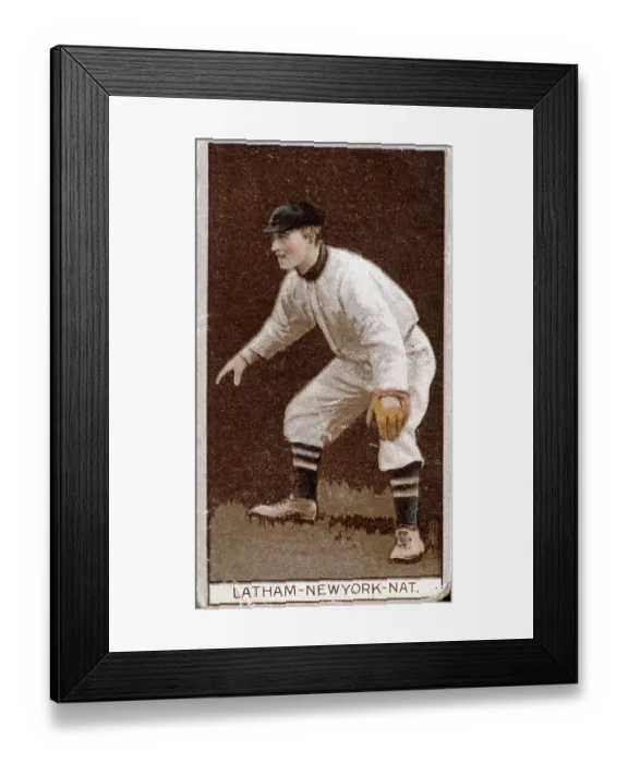 Framed Print : Arlie Latham Tobacco Card Framed Print : Arlie Latham Tobacco Card