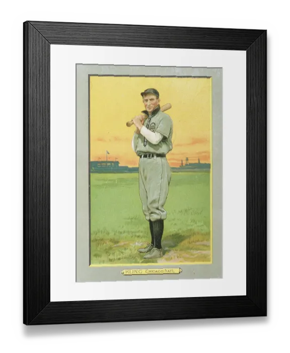 Framed Print : Johnny Kling Tobacco Card Framed Print : Johnny Kling Tobacco Card