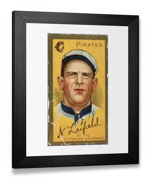 Framed Print : Lefty Leifield Tobacco Card Framed Print : Lefty Leifield Tobacco Card
