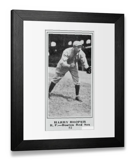 Framed Print : Harry Hooper Baseball Card Framed Print : Harry Hooper Baseball Card