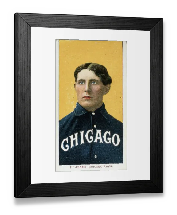 Framed Print : Fielder Jones Baseball Card Framed Print : Fielder Jones Baseball Card