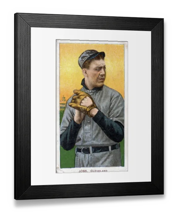 Framed Print : Addie Joss Baseball Card Framed Print : Addie Joss Baseball Card