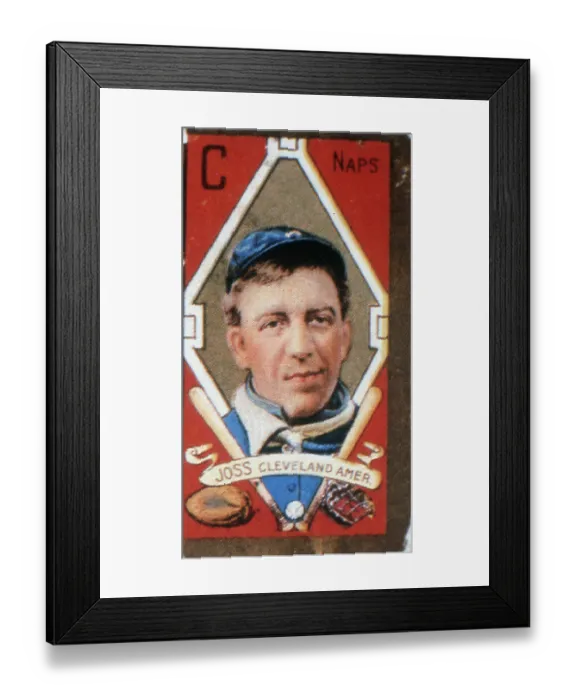 Framed Print : Addie Joss Baseball Card