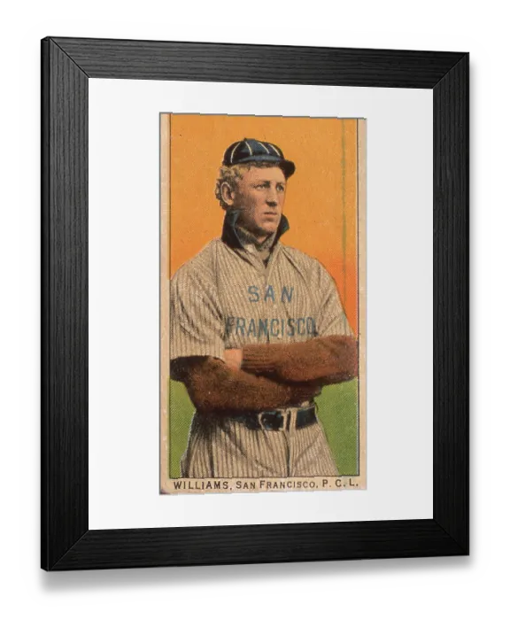 Framed Print : Rinaldo Williams Baseball Card Framed Print : Rinaldo Williams Baseball Card