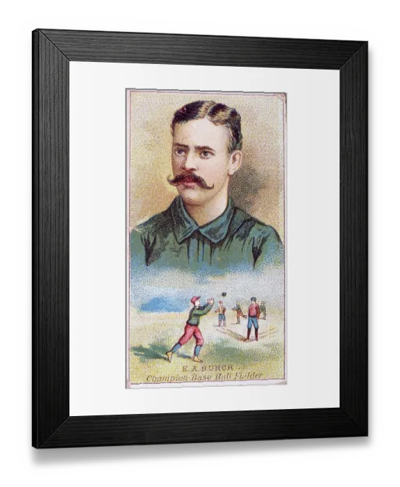 Framed Print : Ernie Burch Baseball Card Framed Print : Ernie Burch Baseball Card