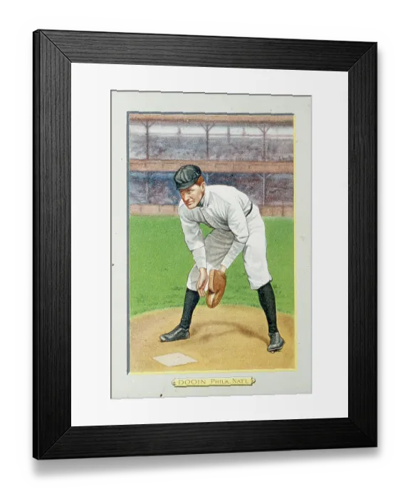 Framed Print : Red Dooin Baseball Card Framed Print : Red Dooin Baseball Card