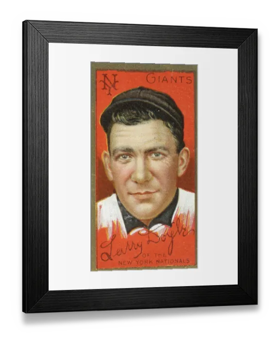 Framed Print : Larry Doyle Baseball Card
