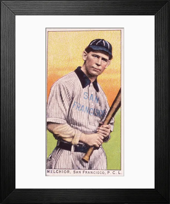 Framed Print : Henry Melchoir Baseball Card Framed Print : Henry Melchoir Baseball Card