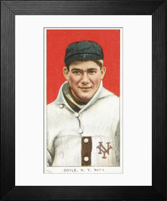 Framed Print : Larry Doyle Baseball Card