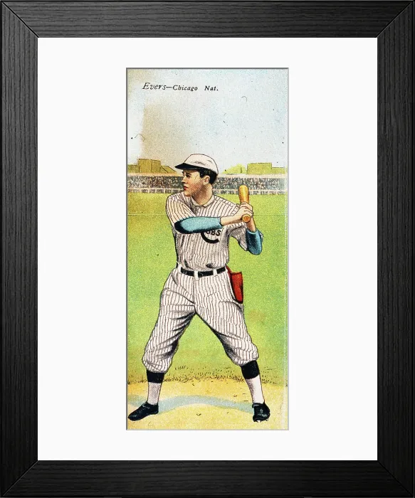 Framed Print : Johnny Evers Baseball Card Framed Print : Johnny Evers Baseball Card