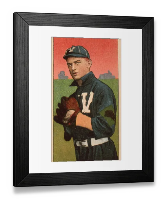 Framed Print : Ed Kusel Baseball Card Framed Print : Ed Kusel Baseball Card