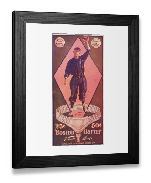 Framed Print : Johnny Evers For Boston Gater Framed Print : Johnny Evers For Boston Gater